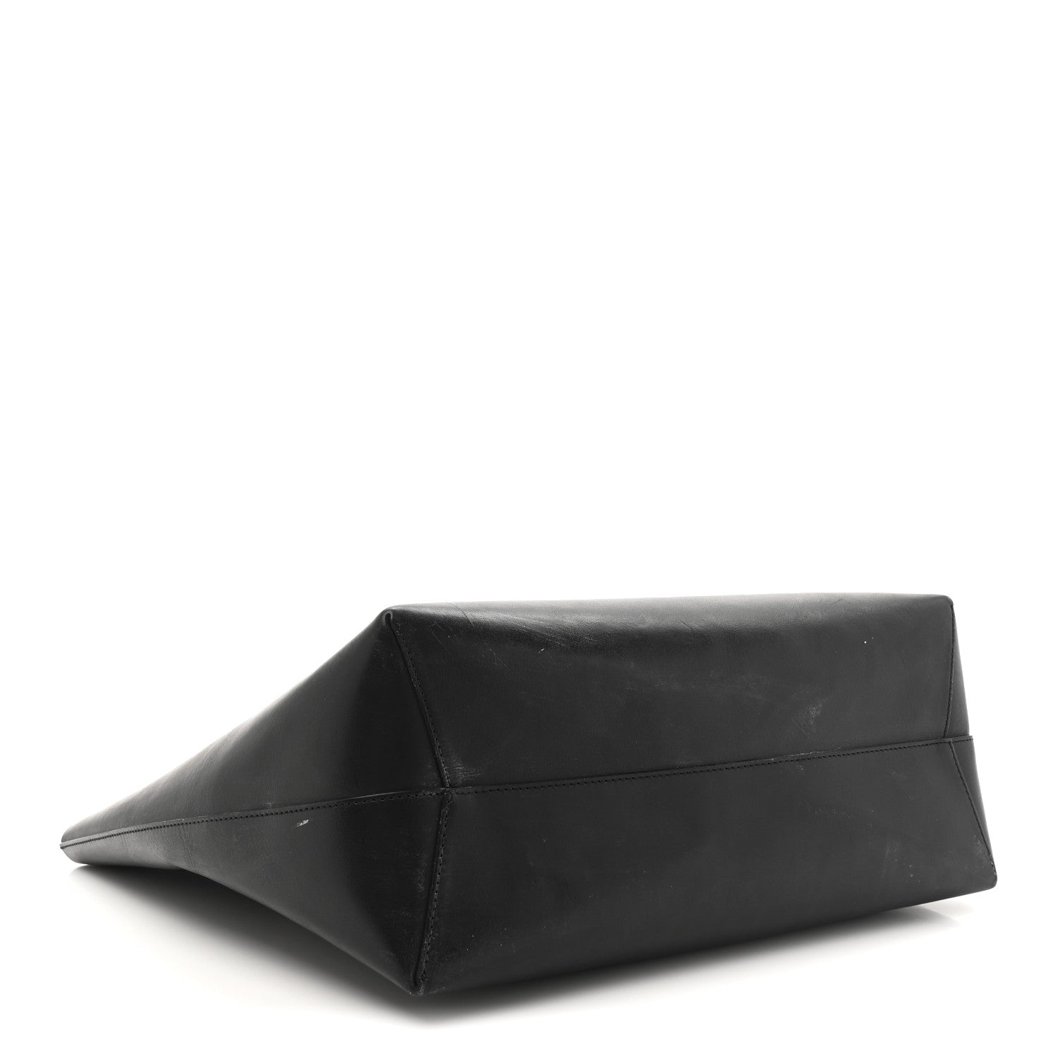 Mansur Gavriel Calfskin Shopping Tote Black Flamma 5 of 17