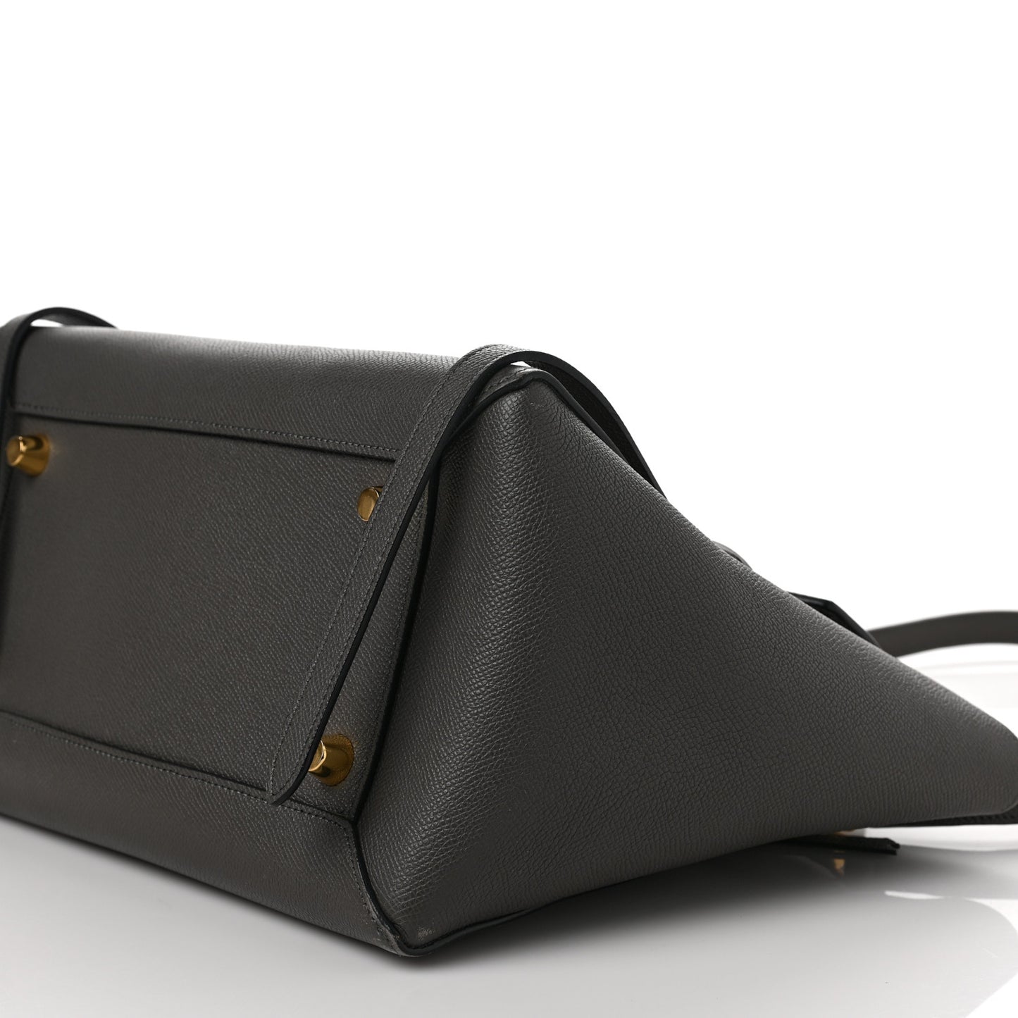 Grained Calfskin Mini Belt Bag Grey