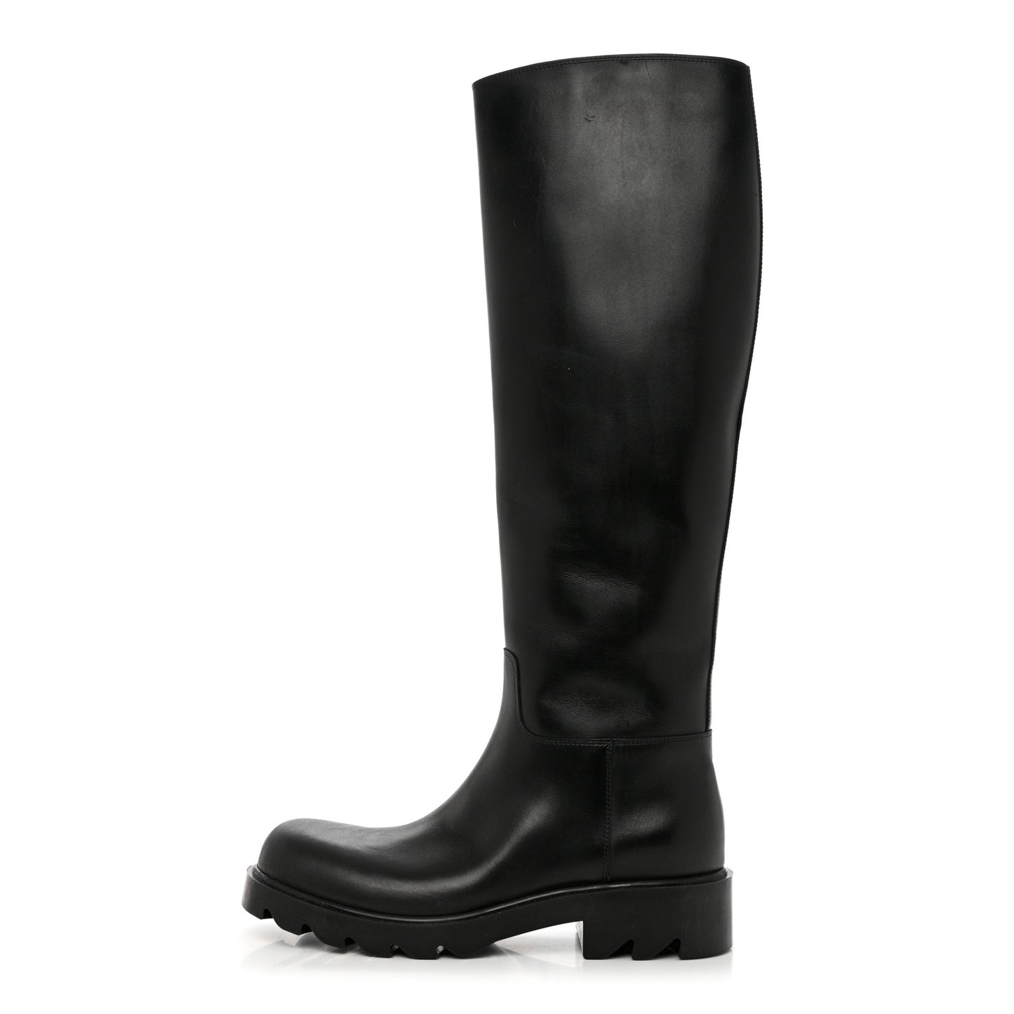 Calfskin High Boots 38 Black