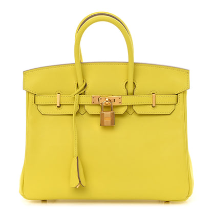 Hermes Swift Birkin 25 Lime 1 of 12