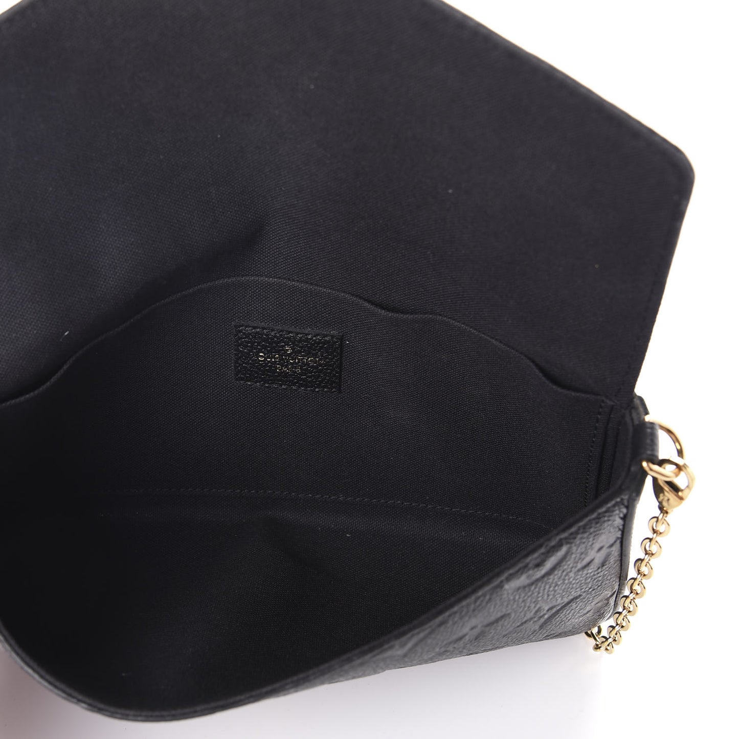 Empreinte Pochette Felicie Chain Wallet Black