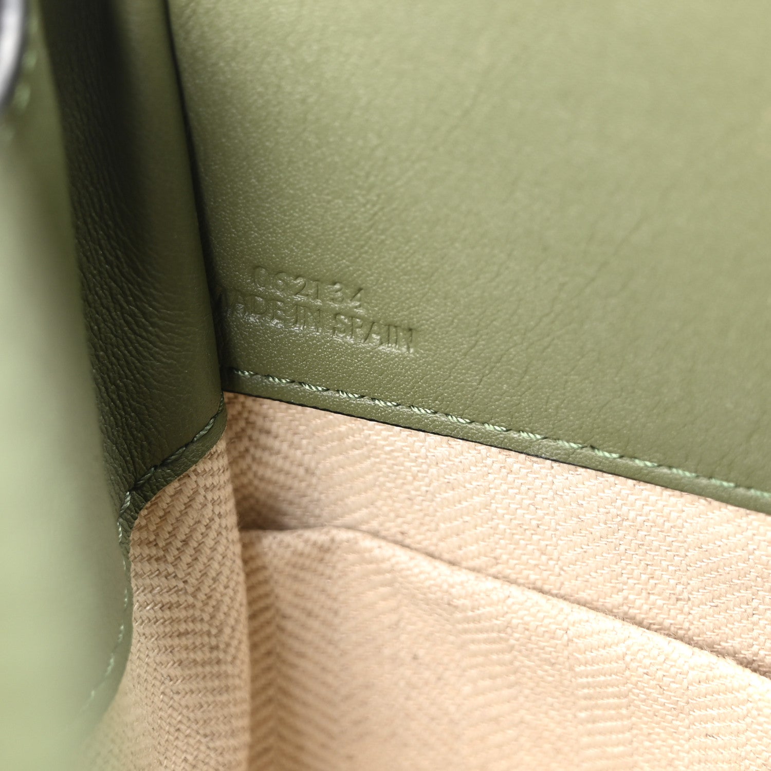 Loewe Calfskin Mini Hammock Shoulder Bag Avocado 7 of 10