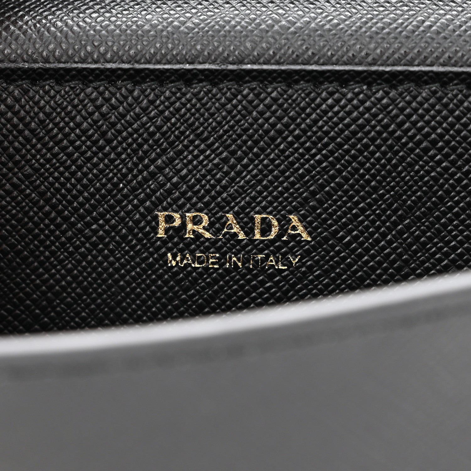 Prada Saffiano Metal Oro Phone Case Black 7 of 12