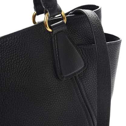 Prada Vitello Daino Side Pocket Tote Nero Black 11 of 11