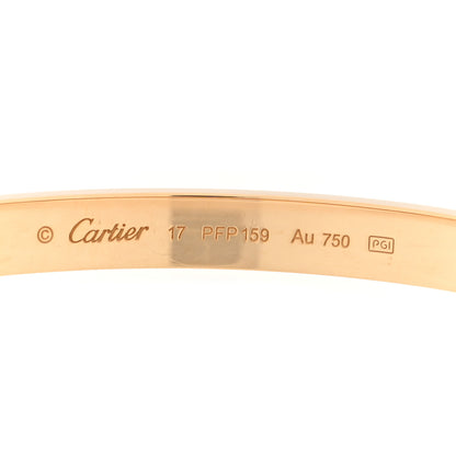 Cartier 18K Yellow Gold LOVE Bracelet 17 3 of 6