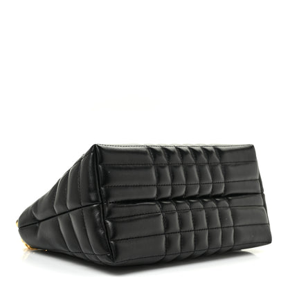 Burberry Calfskin Quilted Small Lola Zip Black 4 of 10
