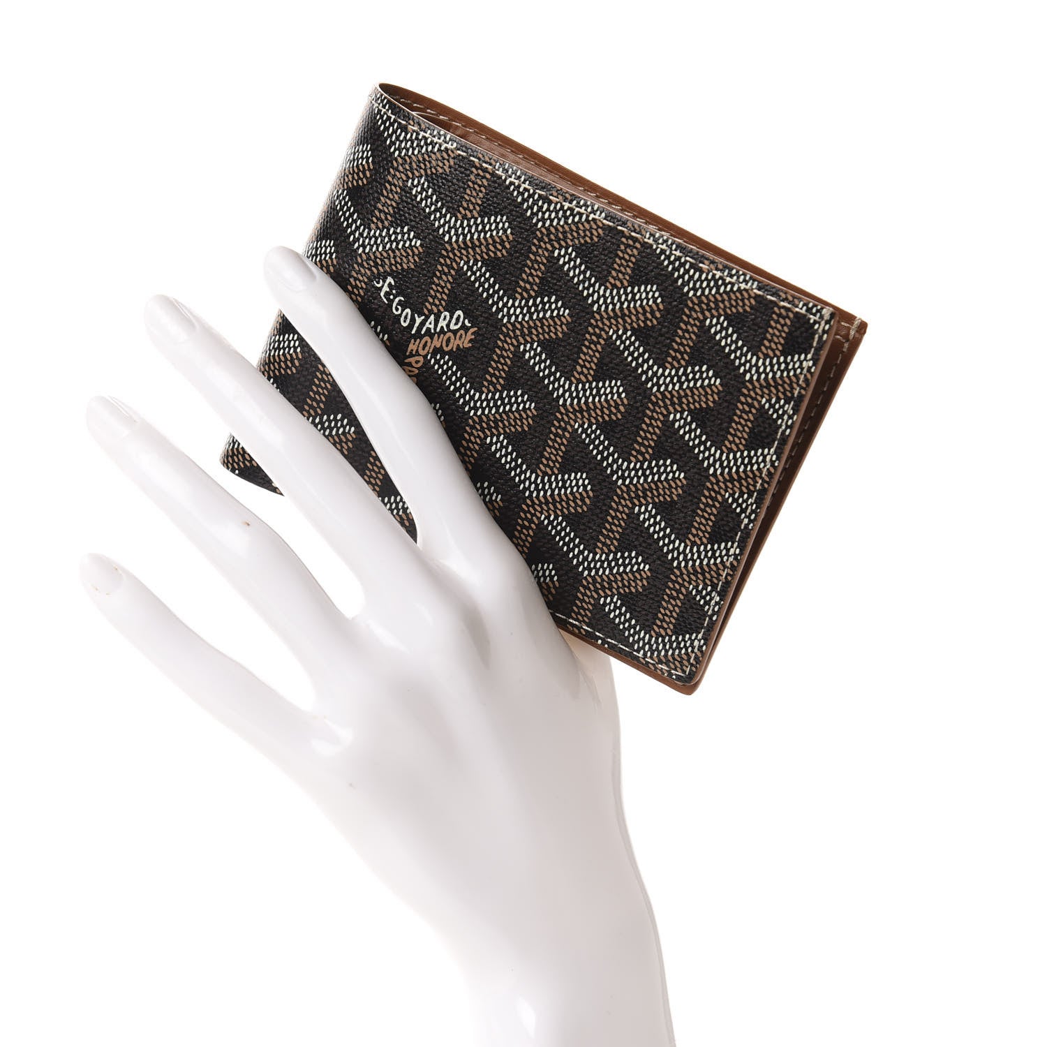 Goyard Goyardine Bi-Fold Victoire PM Wallet Black Gold 2 of 8