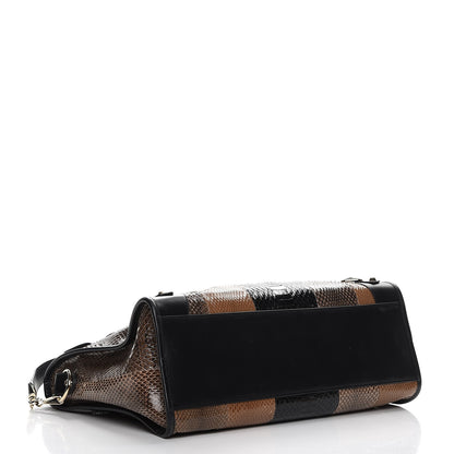 Balenciaga Ayers Snakeskin Calfskin Classic Gold Hardware City Vert Kaki 4 of 8