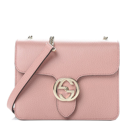 Gucci Dollar Calfskin Small Interlocking G Shoulder Bag Soft Pink 1 of 10