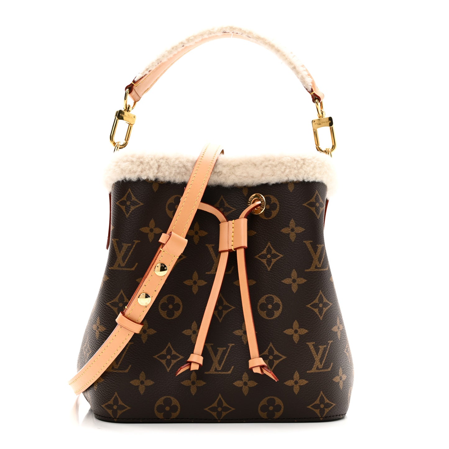 Monogram Shearling Cozygram Neonoe BB
