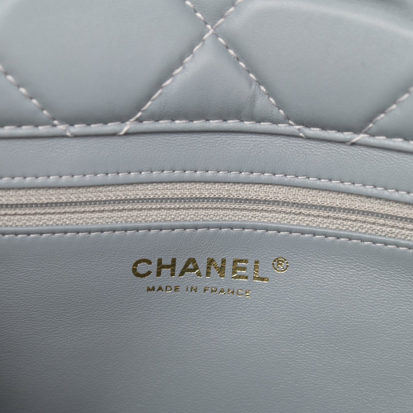 Shearling Sheepskin Single Flap Gray Pink Beige