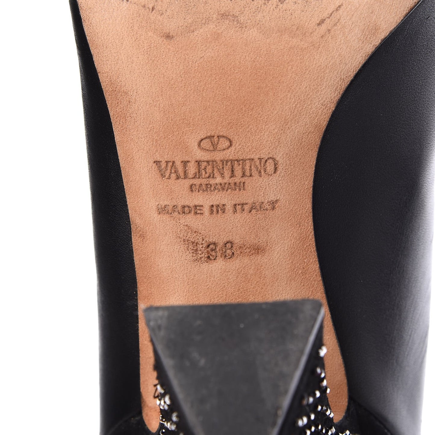 Nappa Suede Beaded Boots 38 Black