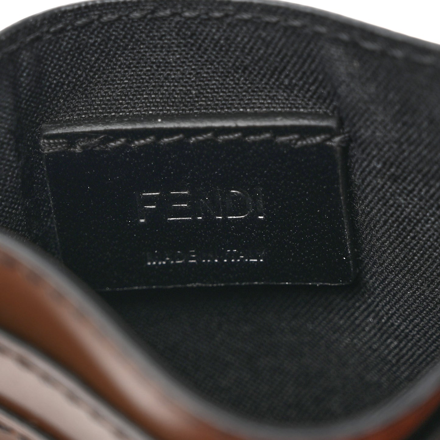 Vitello Cruise Bi-Color FF 1974 Embossed Card Holder Maya Black