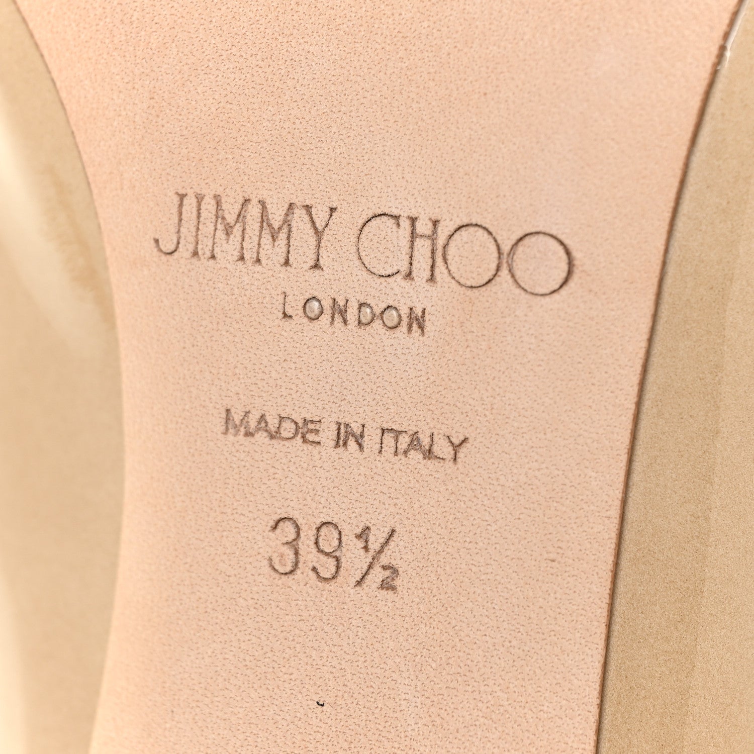 Jimmy Choo Patent Pointy Toe Romy 100 Pumps 39.5 Nude 9 of 11