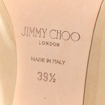 Jimmy Choo Patent Pointy Toe Romy 100 Pumps 39.5 Nude 9 of 11