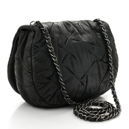 Chanel Iridescent Calfskin Glint Flap Black 3 of 13
