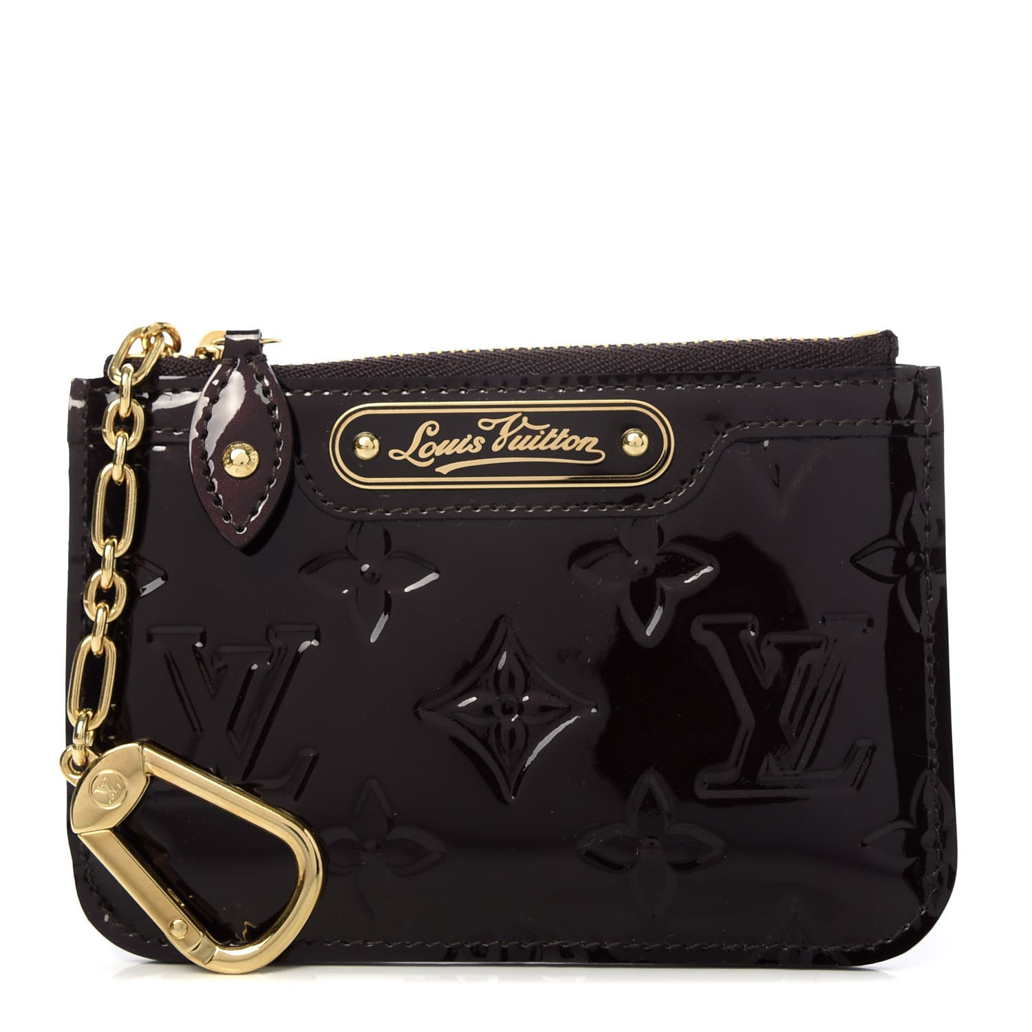Louis Vuitton Vernis Key Pouch Amarante 1 of 8