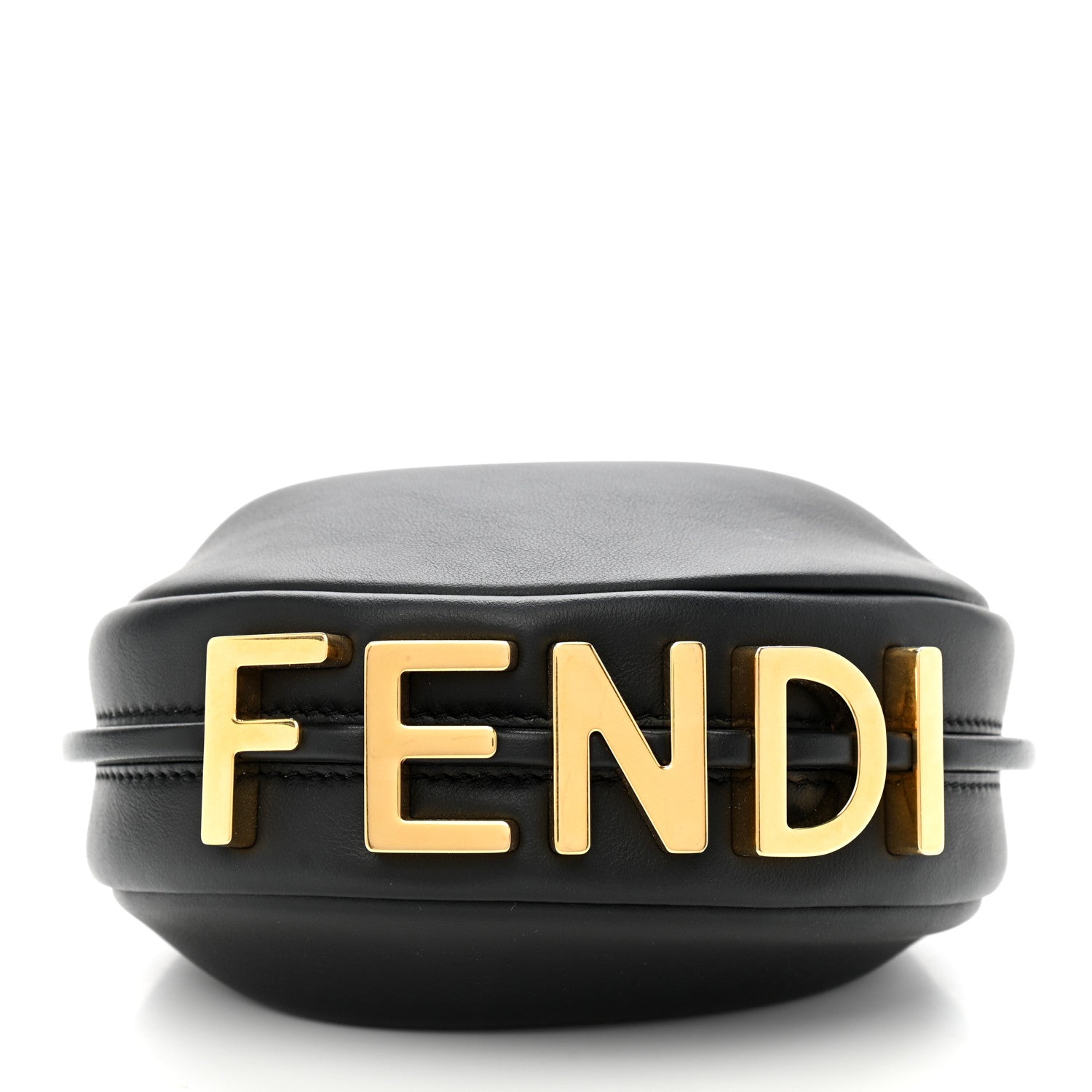 Fendi Vitello Grace Matte Nano Fendigraphy Hobo Charm Black 11 of 11
