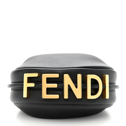 Fendi Vitello Grace Matte Nano Fendigraphy Hobo Charm Black 11 of 11