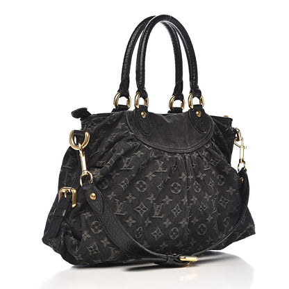 Louis Vuitton Denim Neo Cabby MM Black 3 of 17