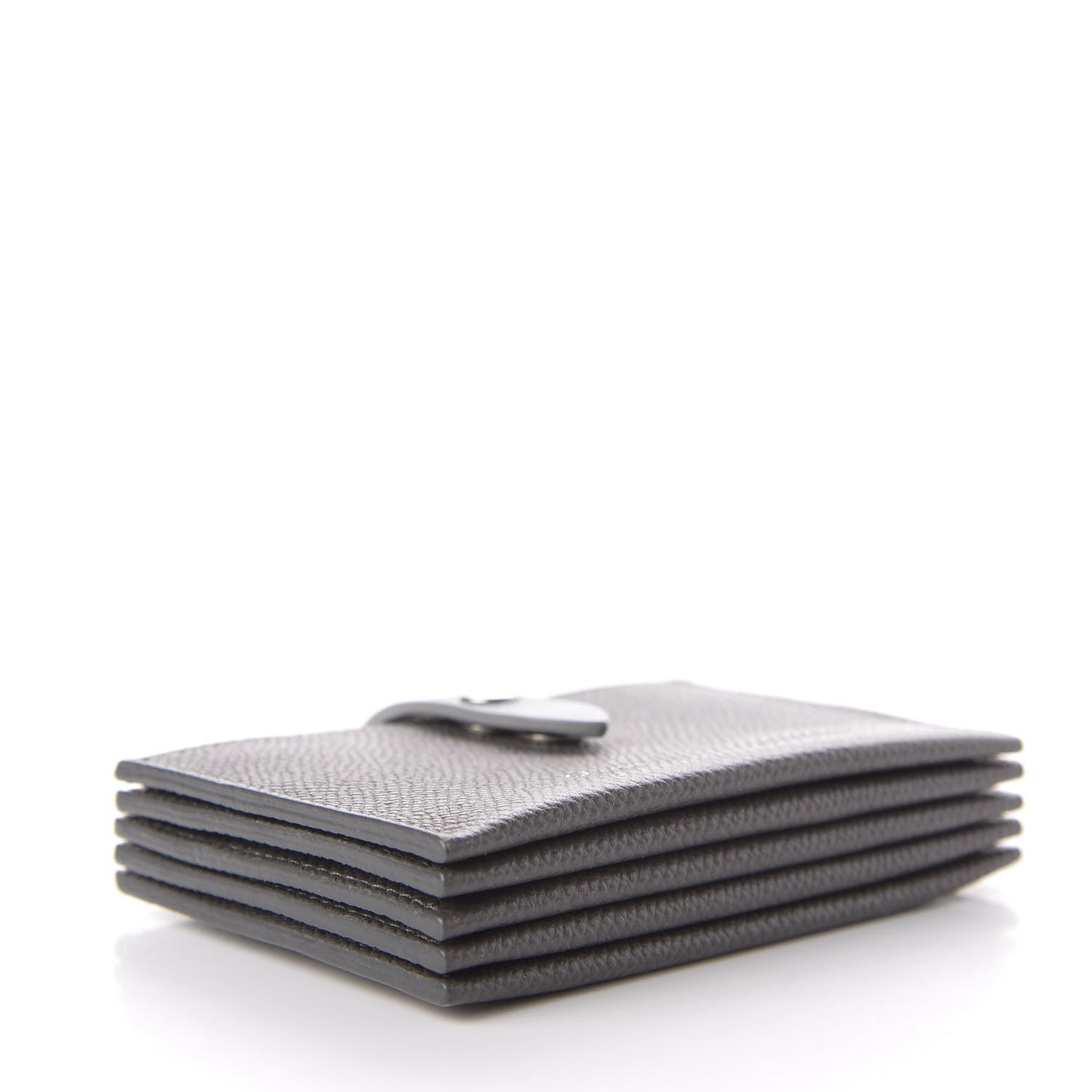 Celine Grained Shiny Calfskin Accordion Card Holder Grey 4 of 6