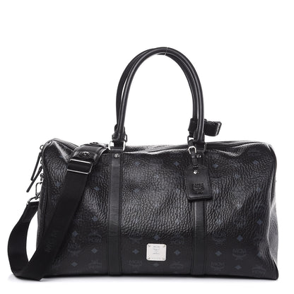 MCM Visetos Medium Traveler Weekender Duffle Bag Black 1 of 8