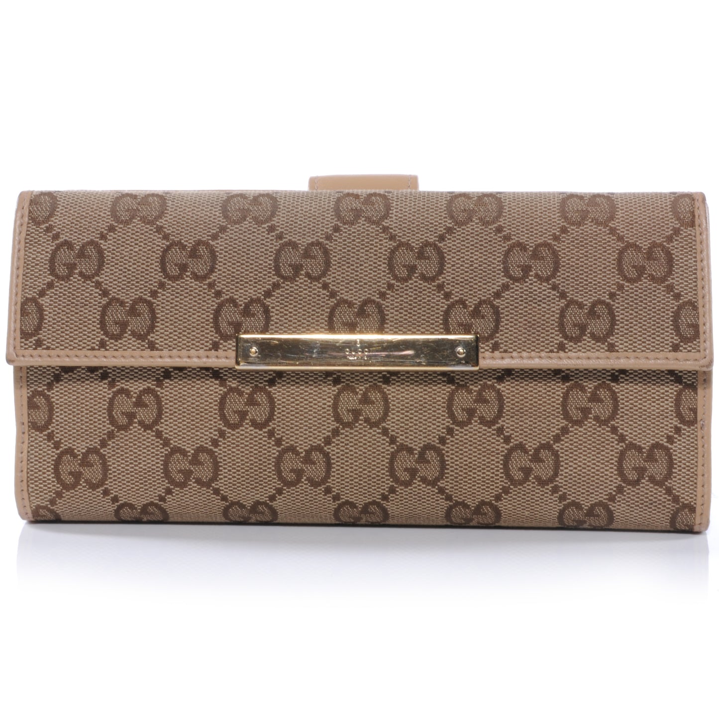 Monogram Metal Bar Continental Wallet