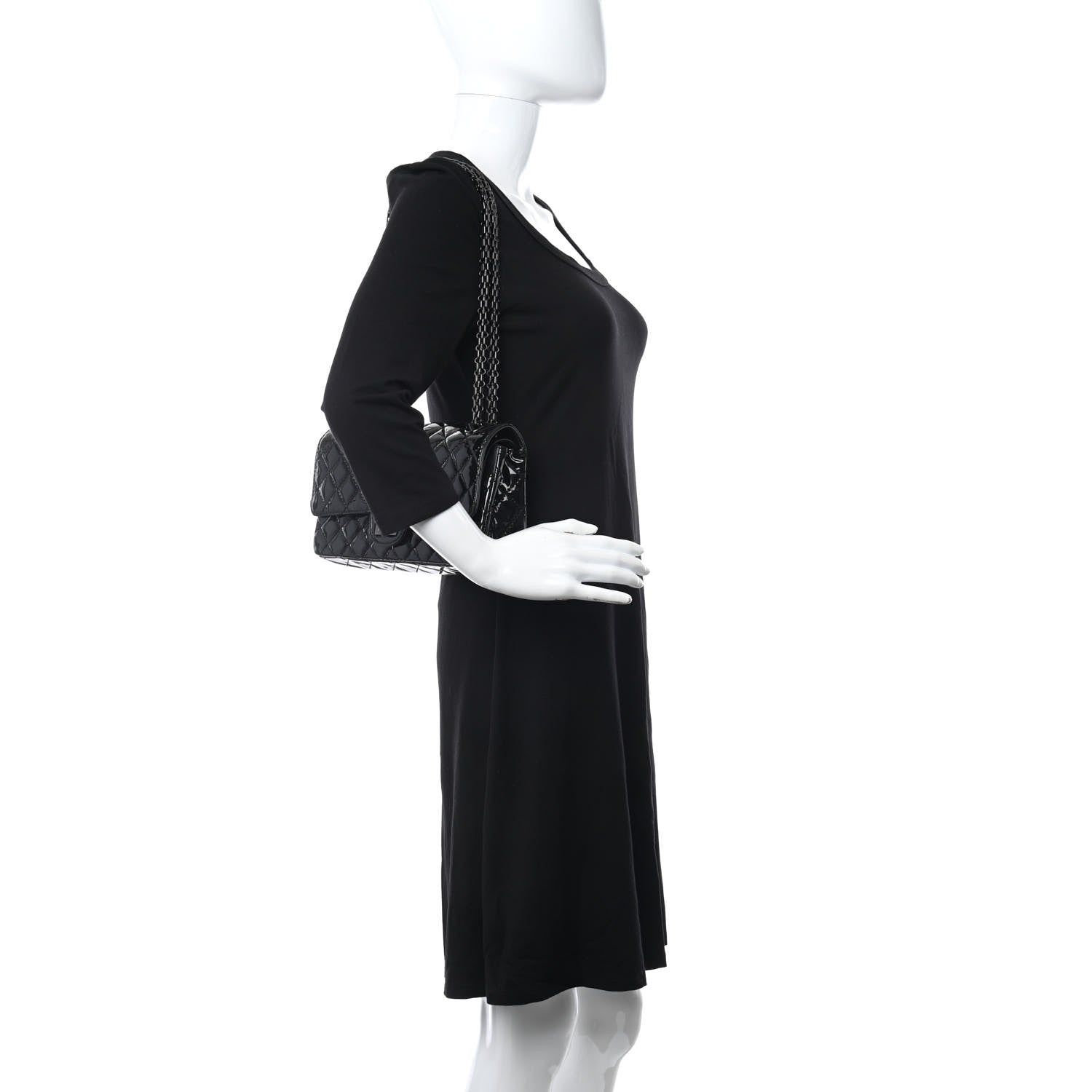 Chanel Patent Calfskin Quilted 2.55 Reissue 225 Flap So Black 2 of 13