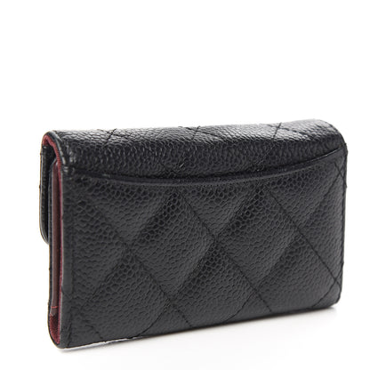 Chanel Caviar Quilted 6 Key Holder Black 2 of 8