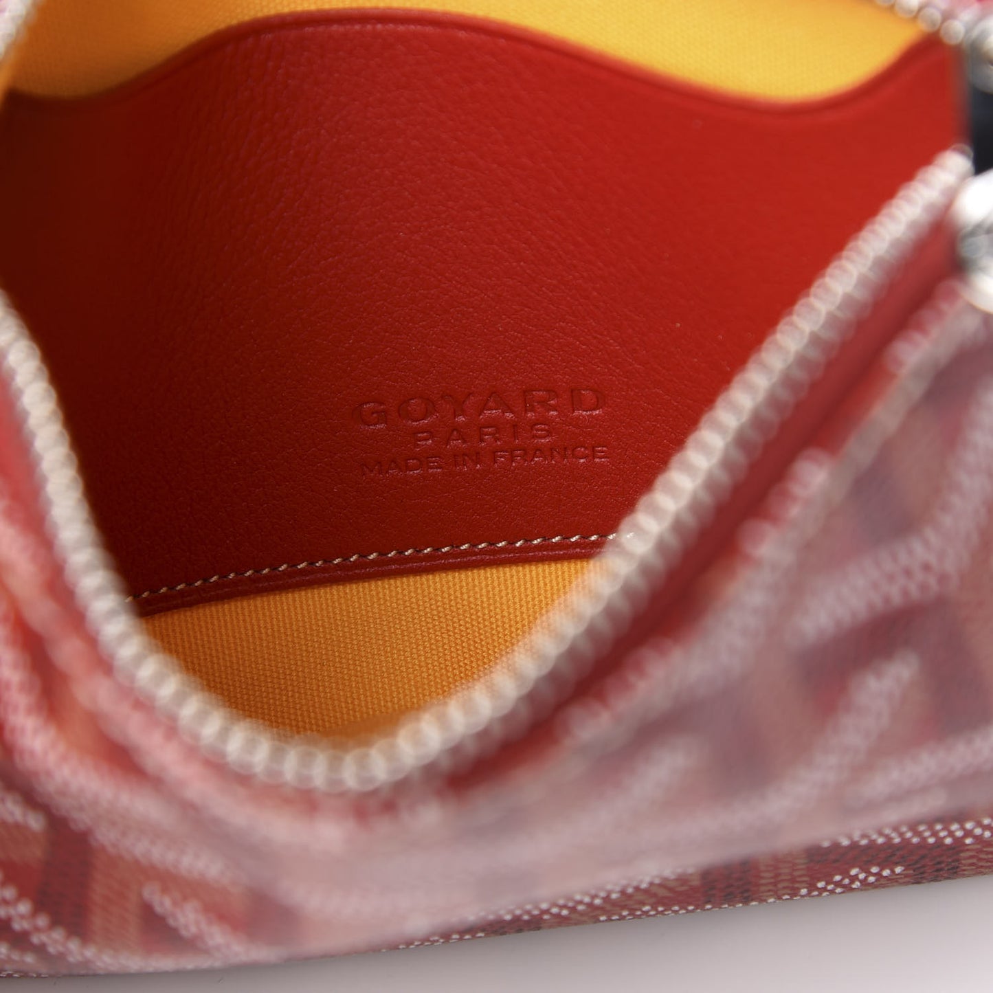 Goyardine Mini Senat Pochette Red