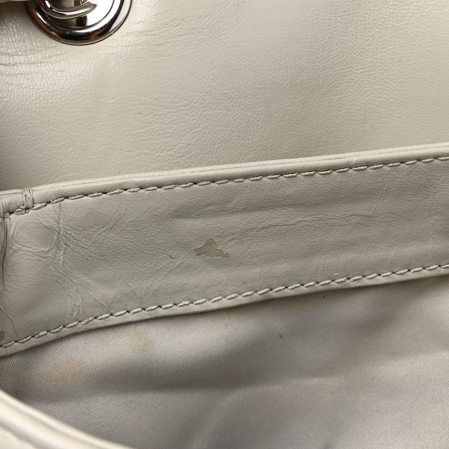 Chanel Lambskin Quilted 2 Pocket Messenger Flap White 12 of 20