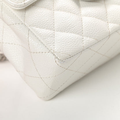 Chanel Caviar Quilted Mini Square Flap White 9 of 18