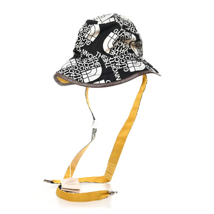Gucci X THE NORTH FACE Nylon Reversible Self-Tie Bucket Hat Black Yellow 1 of 14