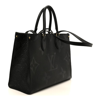 Louis Vuitton Empreinte Monogram Giant Onthego MM Black 2 of 8