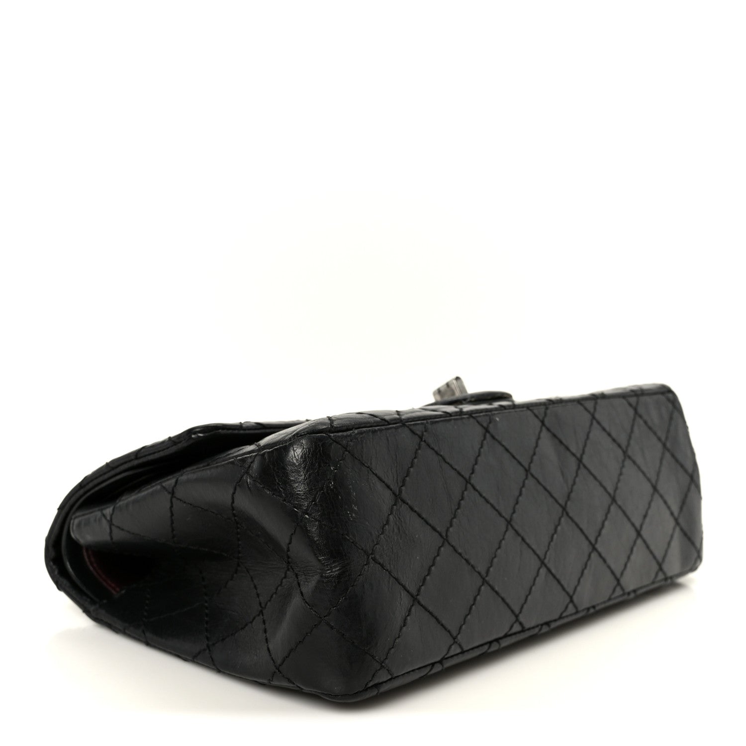 Chanel Aged Calfskin Quilted 2.55 Reissue 225 Flap Black 4 of 10