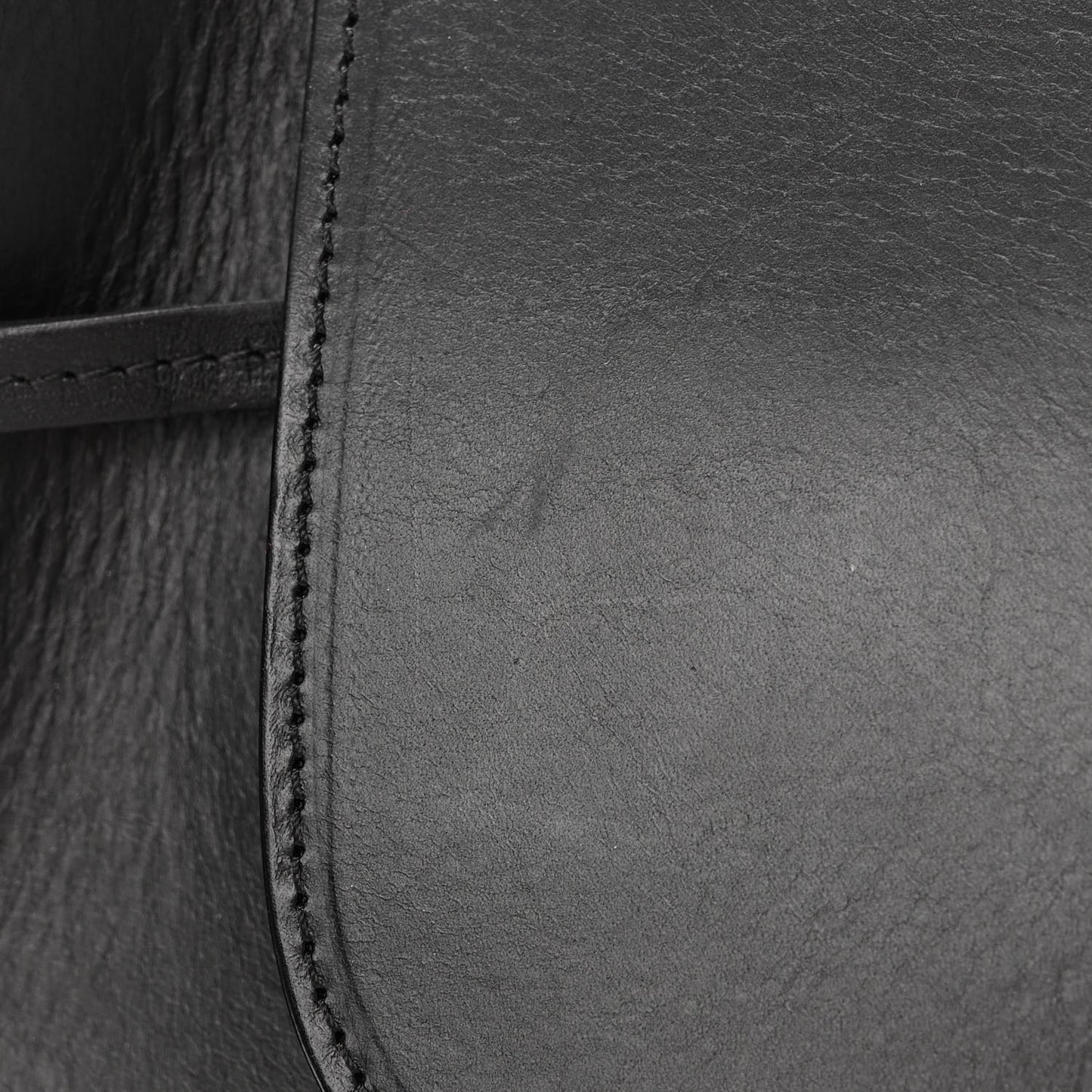 Calfskin Backpack Bag Black Gold
