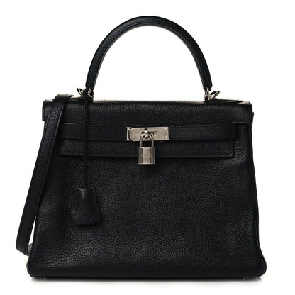 Hermes Taurillon Clemence Kelly Retourne 28 Black 1 of 8