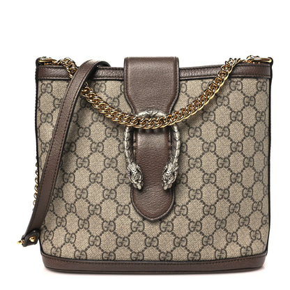 Gucci GG Supreme Monogram Medium Dionysus Bucket Bag Beige New Acero 1 of 10