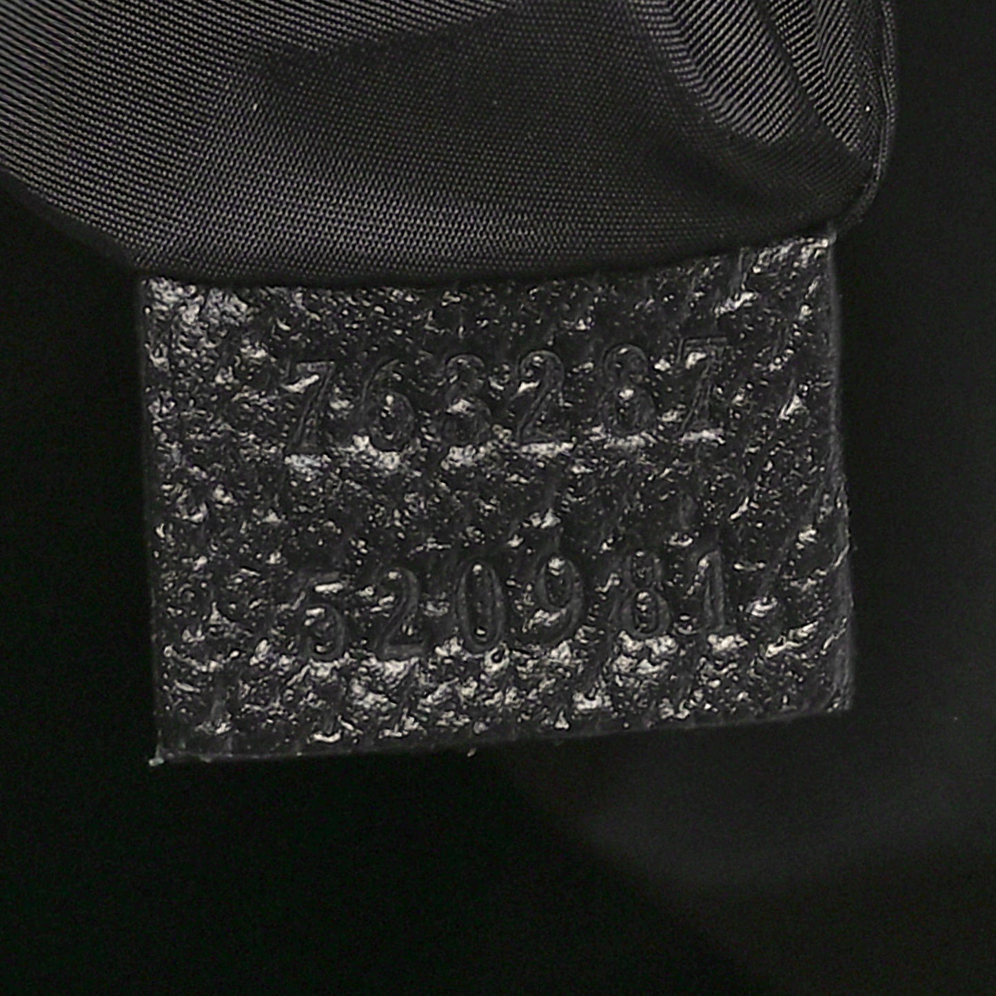 Crystal GG Monogram Web Tote Black