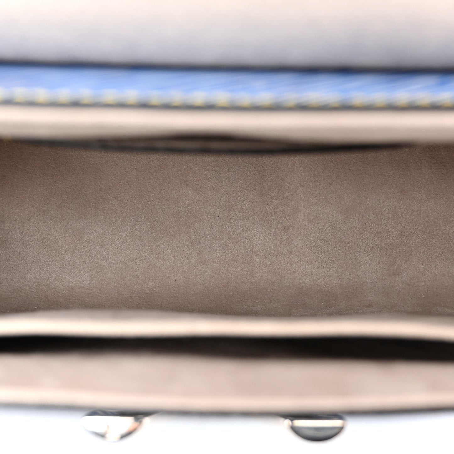 Epi Studded Twist Shoulder Bag MM Denim Light