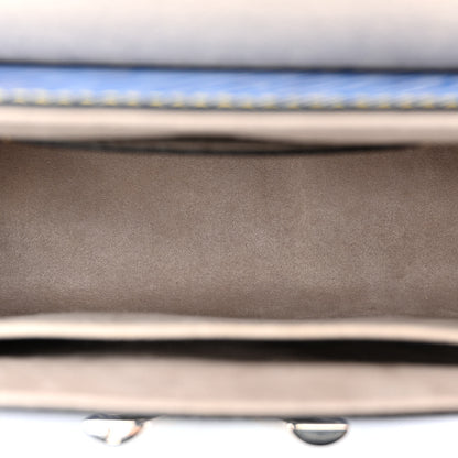 Louis Vuitton Epi Studded Twist Shoulder Bag MM Denim Light 5 of 9