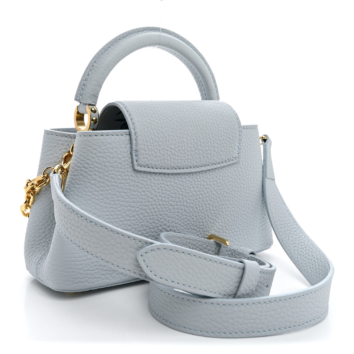 Louis Vuitton LV X TM Taurillon Capucines East West Mini Olympe Blue 3 of 11
