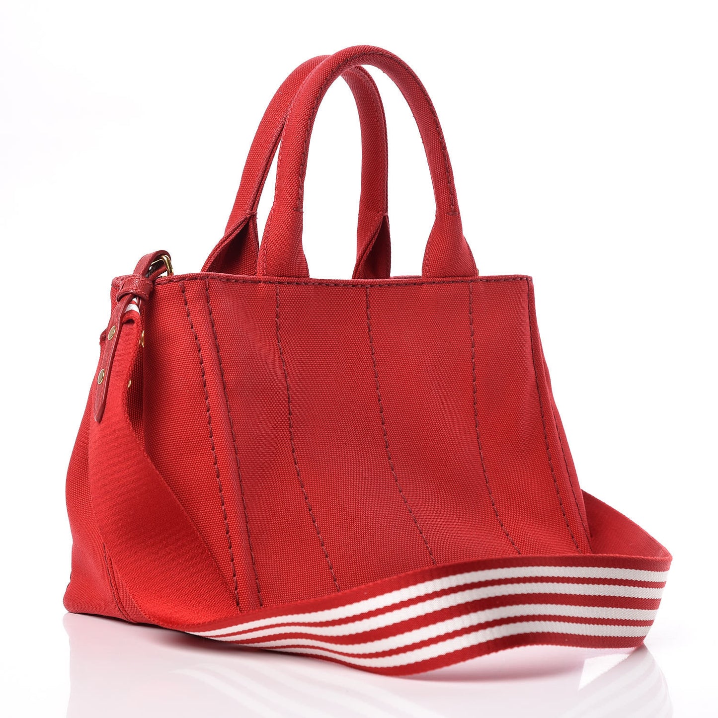 Canapa Small Logo Tote Rosso Talco