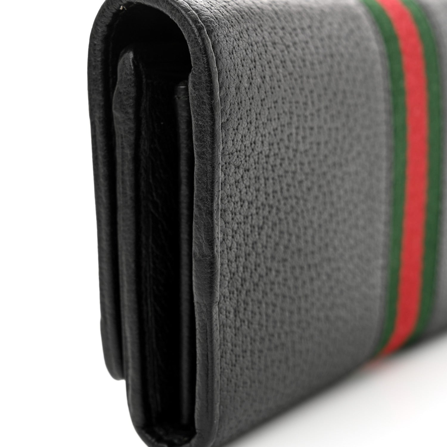 Gucci Dollar Calfskin Web Ophidia Wallet On Chain Black 13 of 14