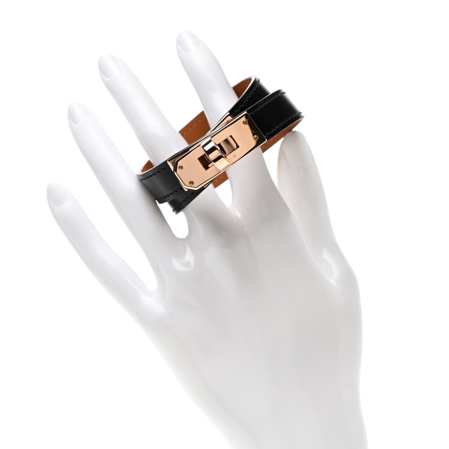 Hermes Box Kelly Double Tour Bracelet T2 Black 2 of 7