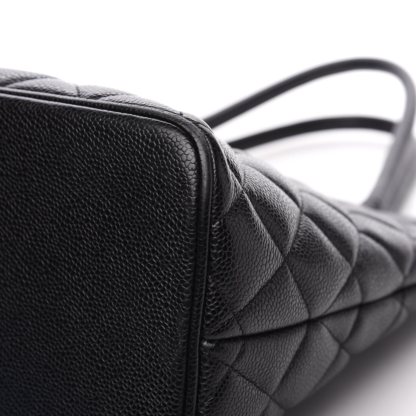 Caviar Quilted Medallion Tote Black