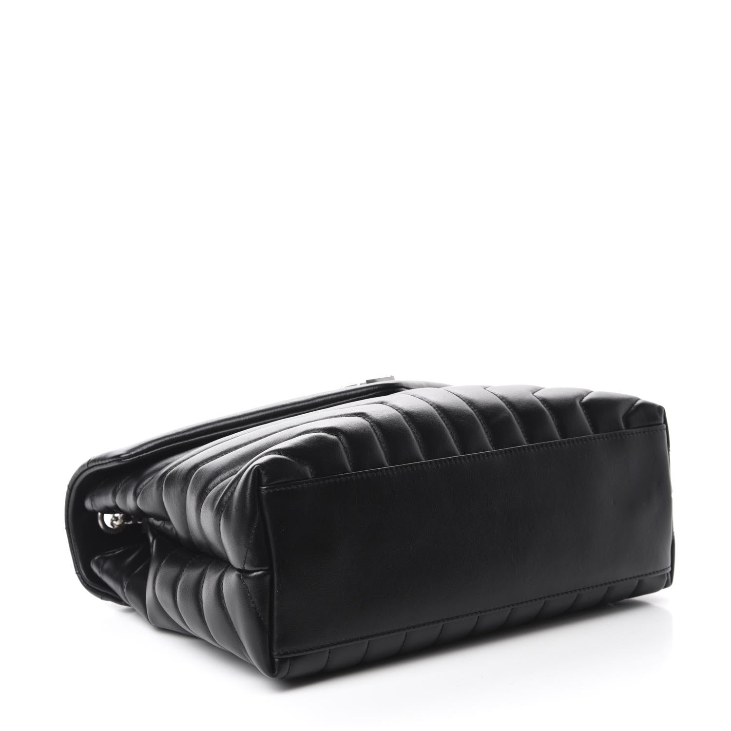 Saint Laurent Calfskin Y Quilted Monogram Medium Loulou Chain Satchel Black 4 of 11