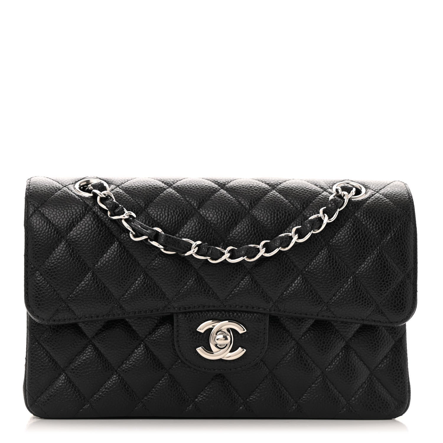 Chanel Caviar Quilted Small Double Flap Black 1 of 12