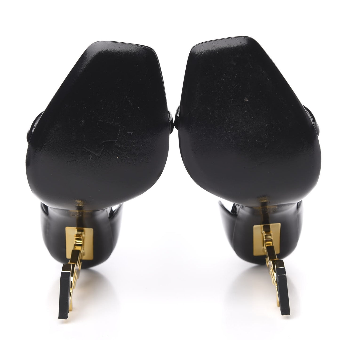 Patent Calfskin Opyum 110 Sandals 39 Black Gold