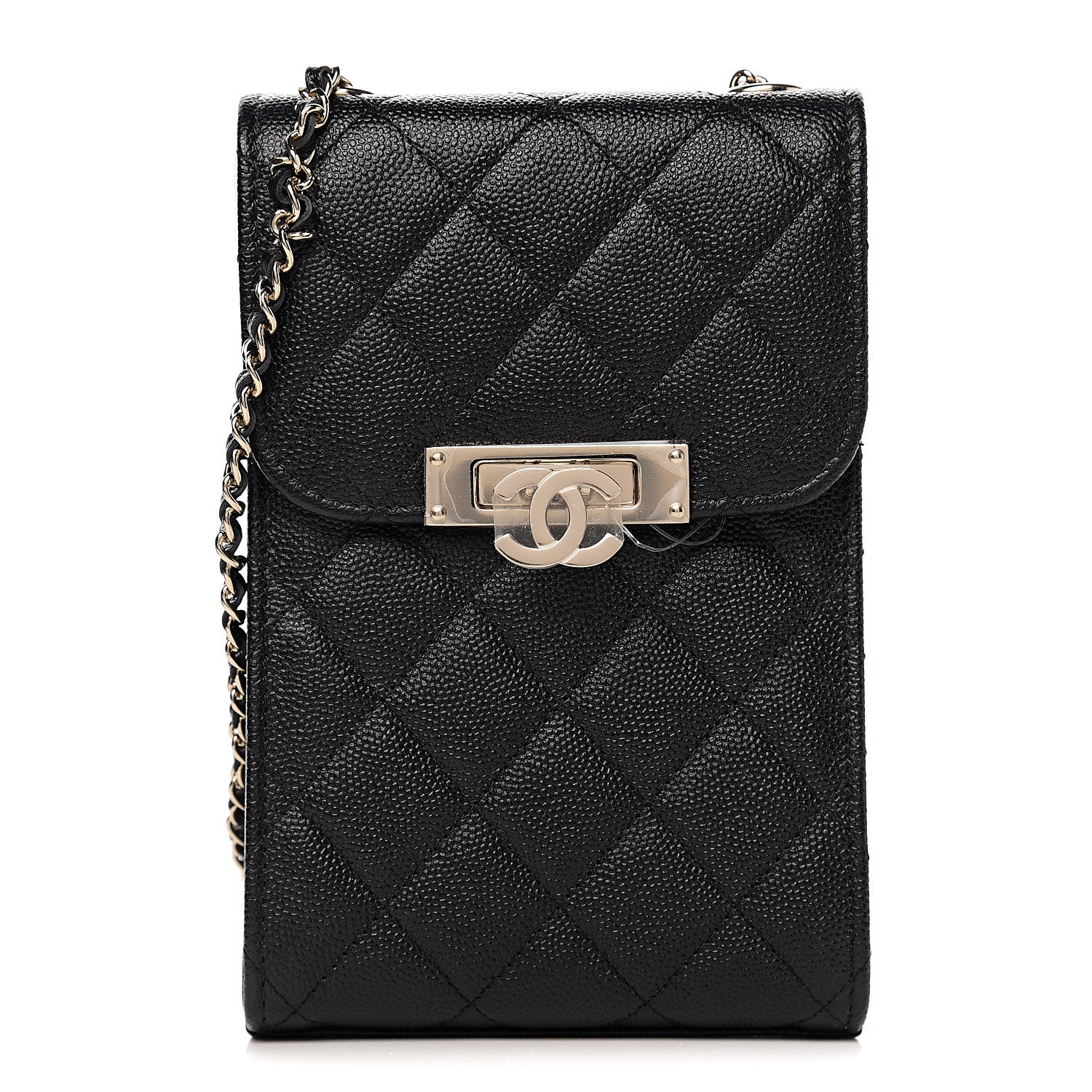 Chanel Caviar Quilted Golden Class Phone Holder Black 1 of 11